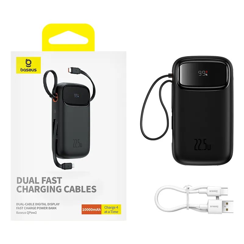 Baseus Qpow 2 Digital Display 22.5W 10000mAh Power Bank