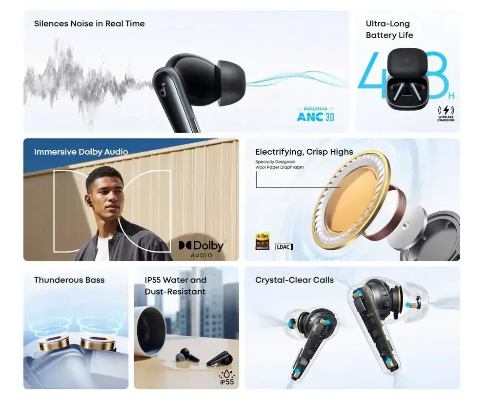Anker Liberty 5 Noise-Cancelling Earbuds In bd 