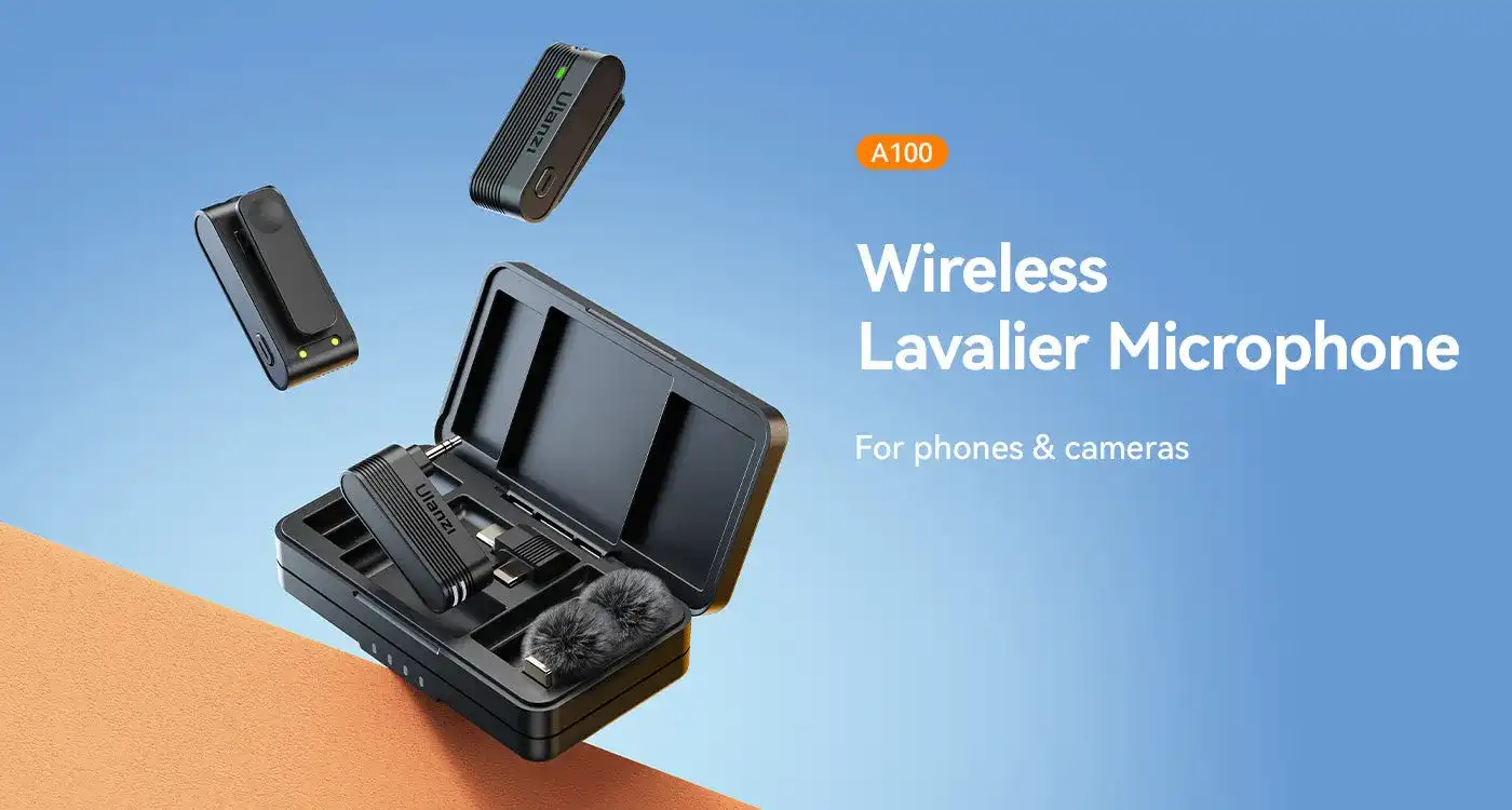 Ulanzi A100 Wireless Lavalier Microphone
