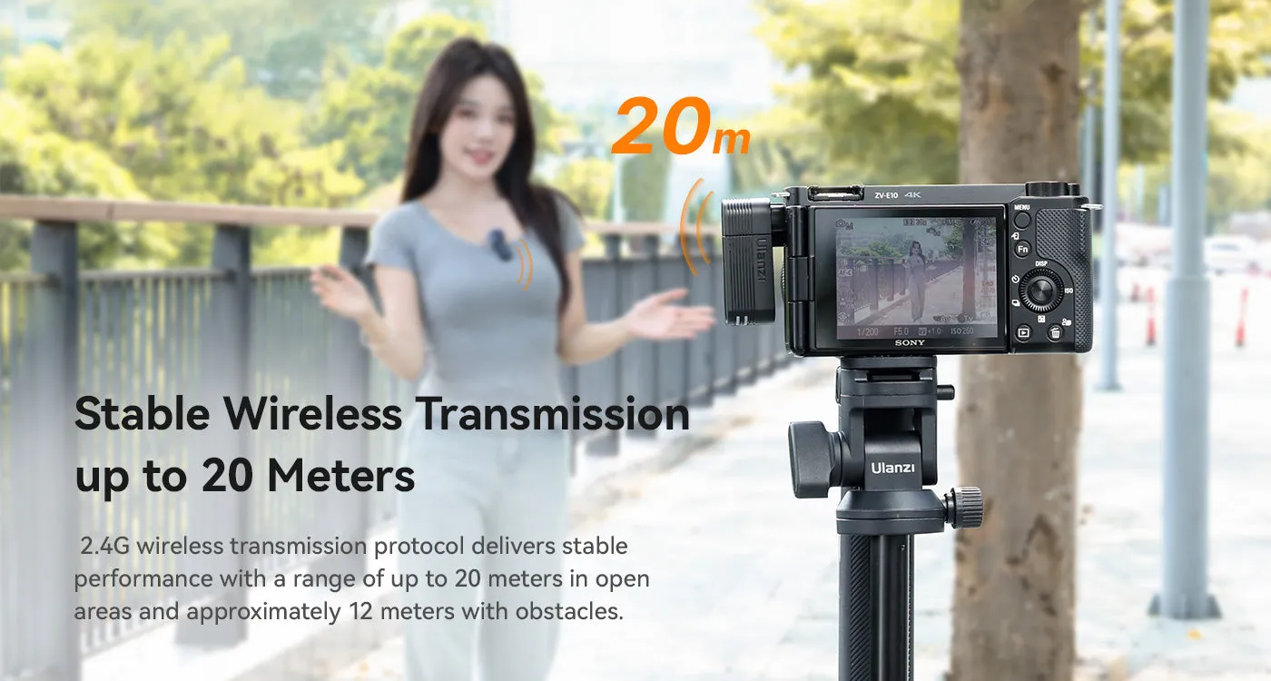 Ulanzi A100 Wireless Lavalier Microphone
