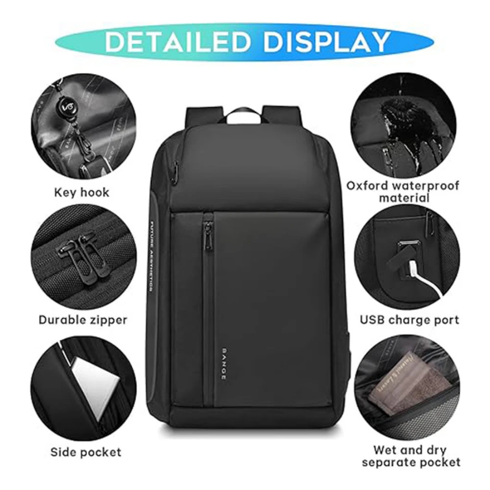 Bange BG-7663 Anti Theft Waterproof Backpack