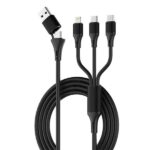 LDNIO LC97UC 100W USB-A/Type-C To Type-Cx2/Lightning Cable