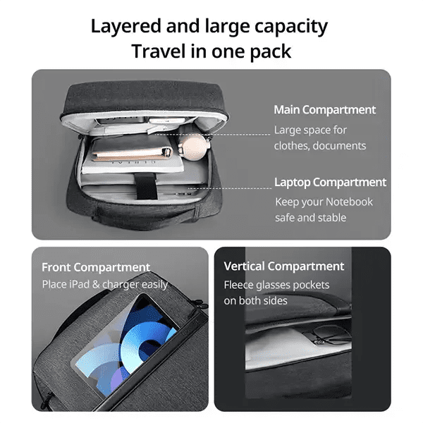 UGREEN 90798 Laptop Backpack B02 Dark Grey (Up to 15.6”) LP664