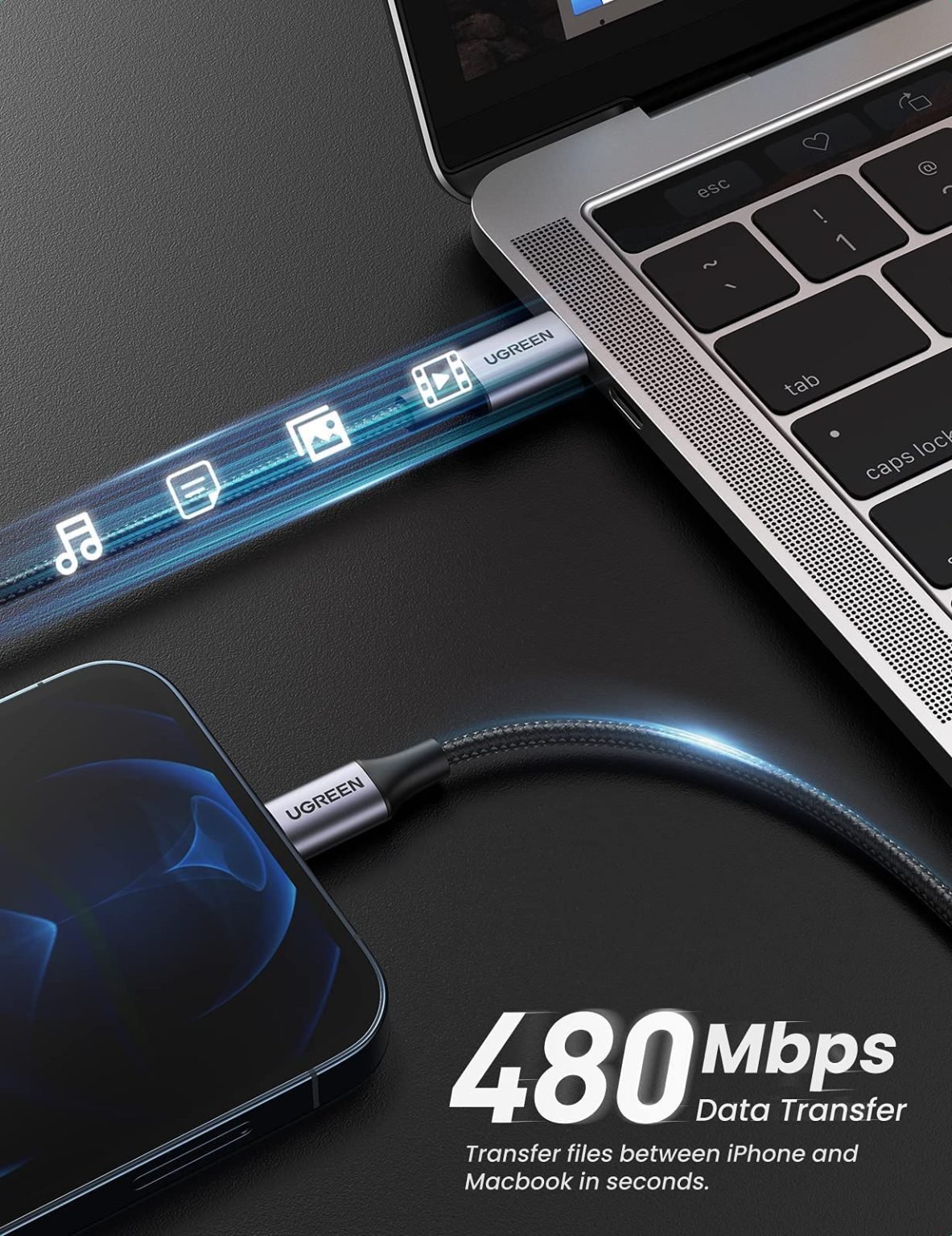Ugreen USB C to Lightning Cable Braided
