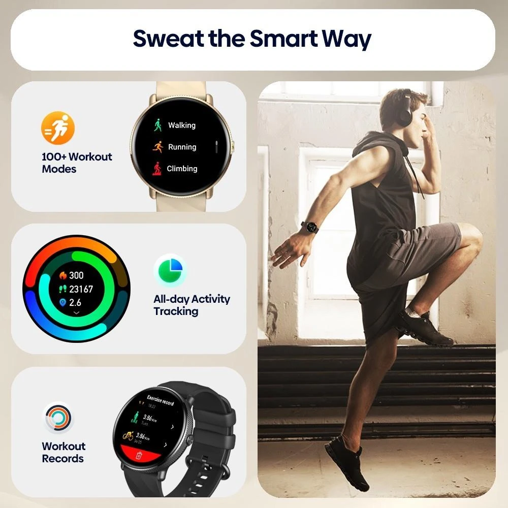 Zeblaze GTR 3 Pro Smart Watch (Amoled Display With Bt Calling)