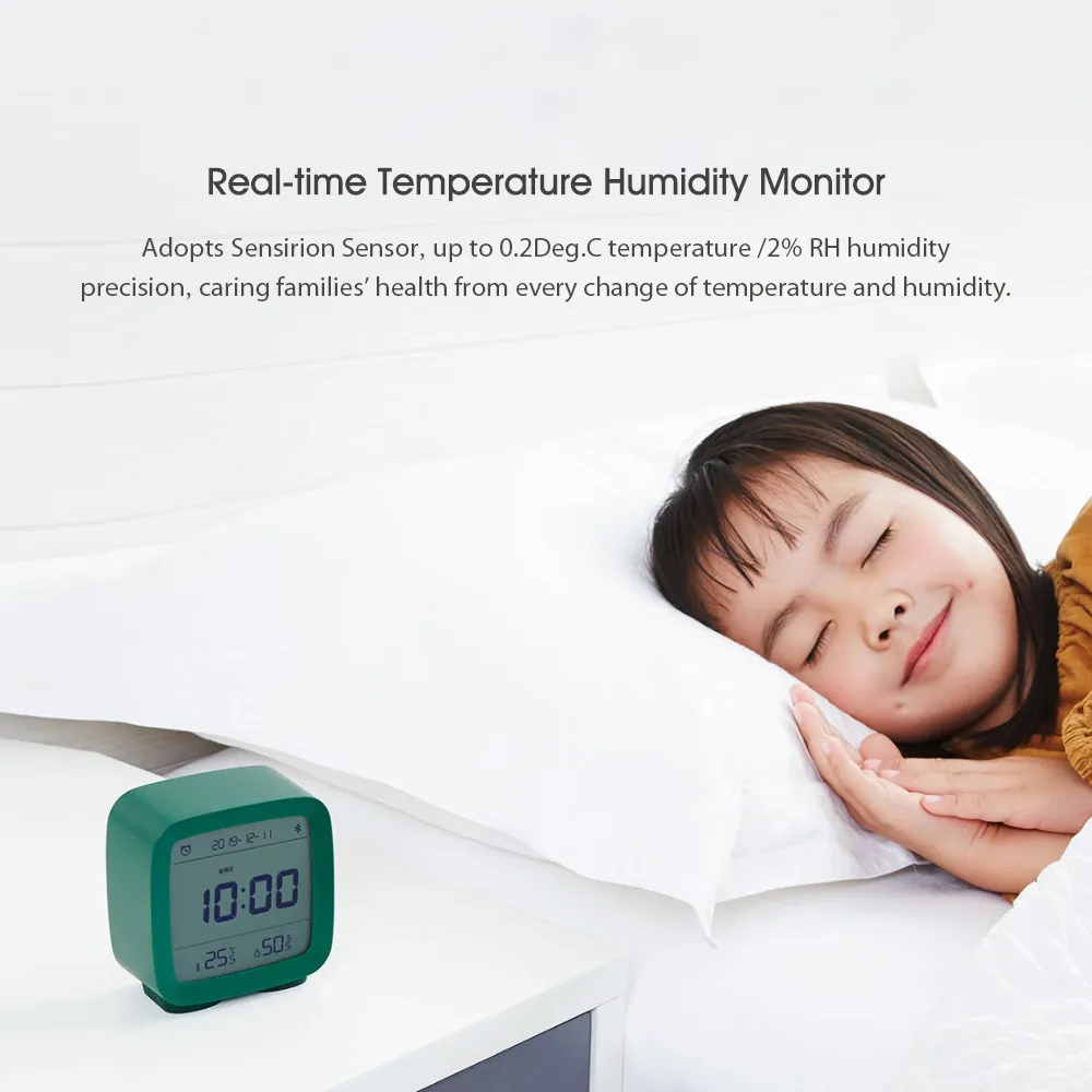 Xiaomi Bluetooth Alarm Clock Real Time Temperature Humidity Monitor