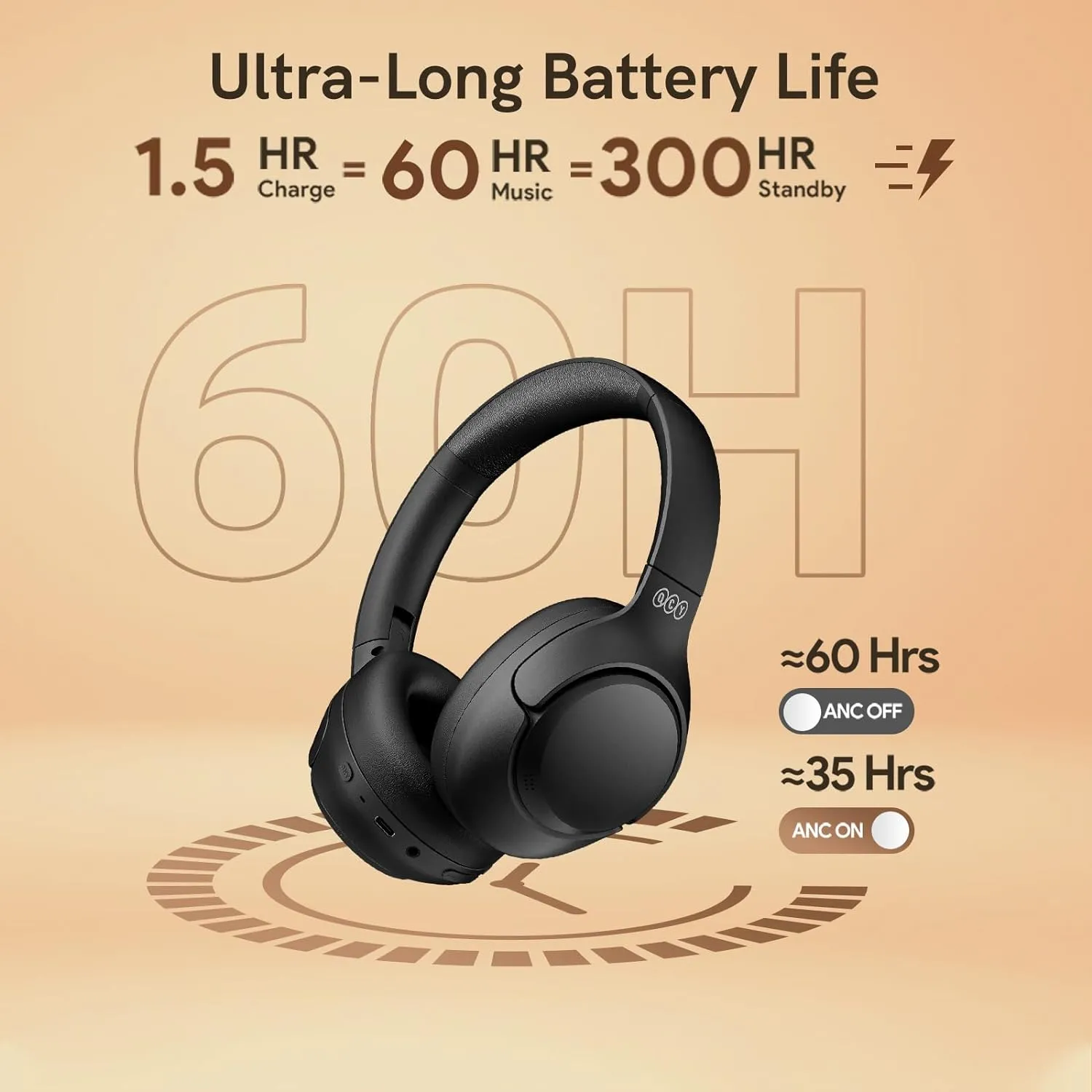 QCY H3 43dB Hybrid ANC Wireless Headphones price bd