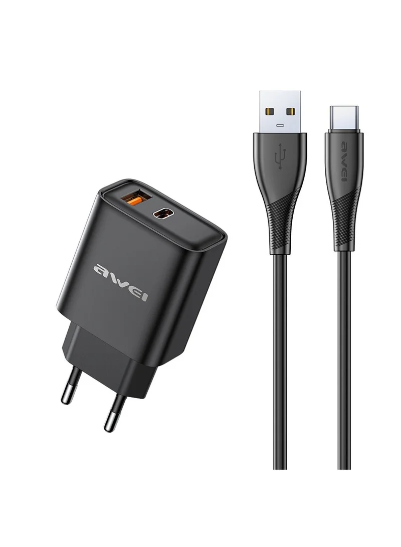Awei PD81T-EU 22.5W GaN Fast Charger with Cable