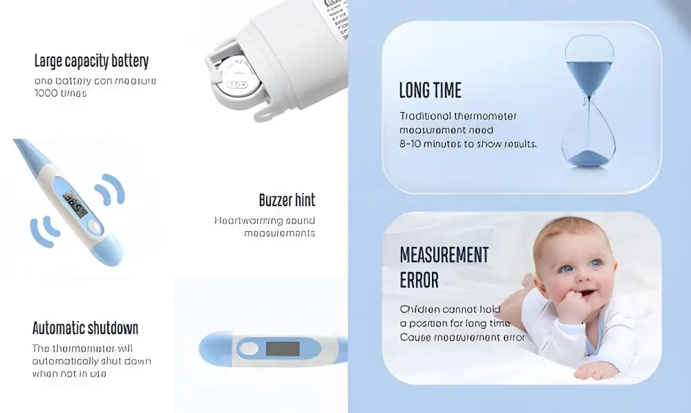 JOYROOM DT103 Digital Thermometer LCD Display