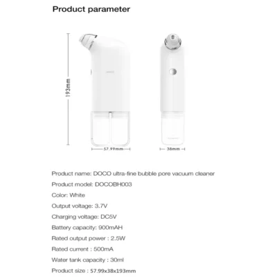 DOCO Ultra-micro Bubble Pore Vacuum Cleaner