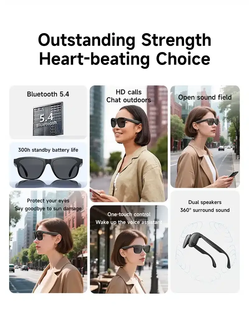 AWEI GL2 Open Smart Audio Glasses
