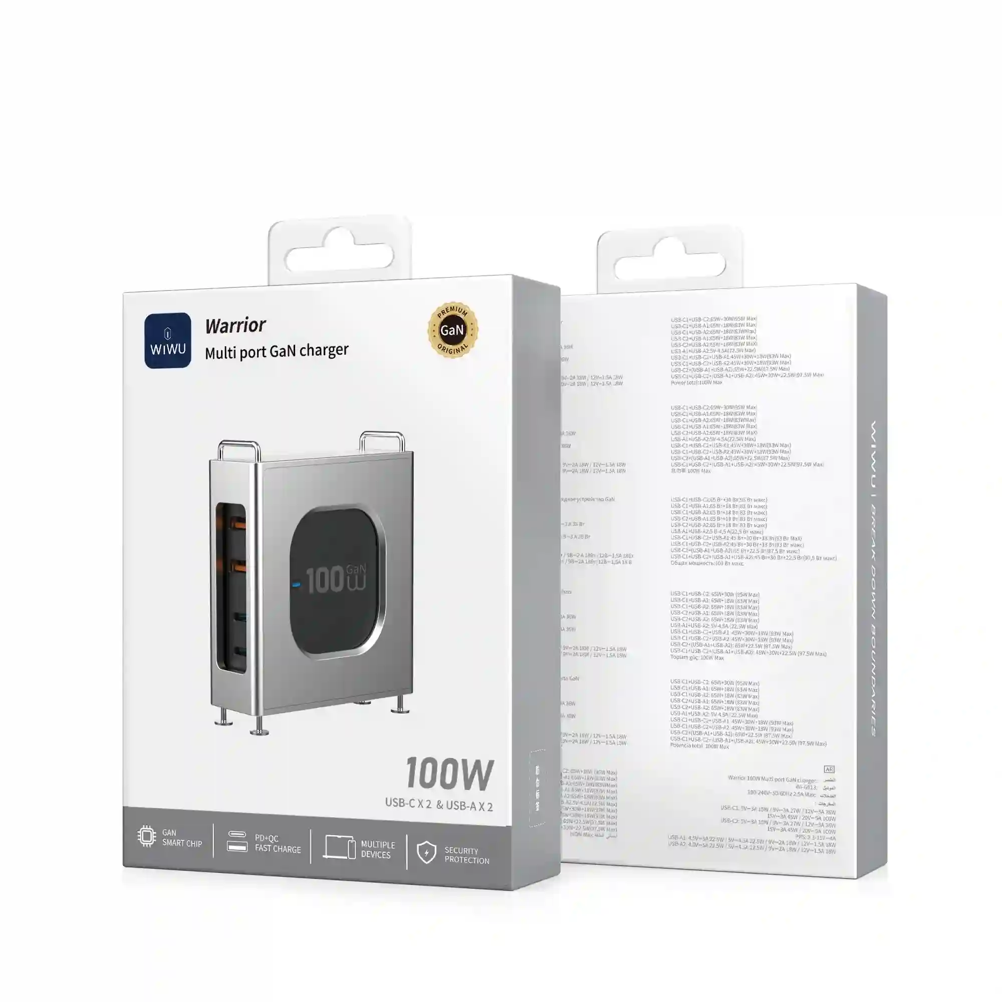WiWU Wi G013 100W Warrior Multi port GaN Charger