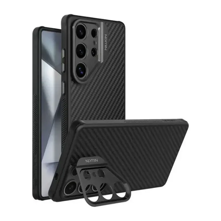 Nillkin MagSafe Compatible Kevlar Case with Camera Cutout for Galaxy S25 Ultra