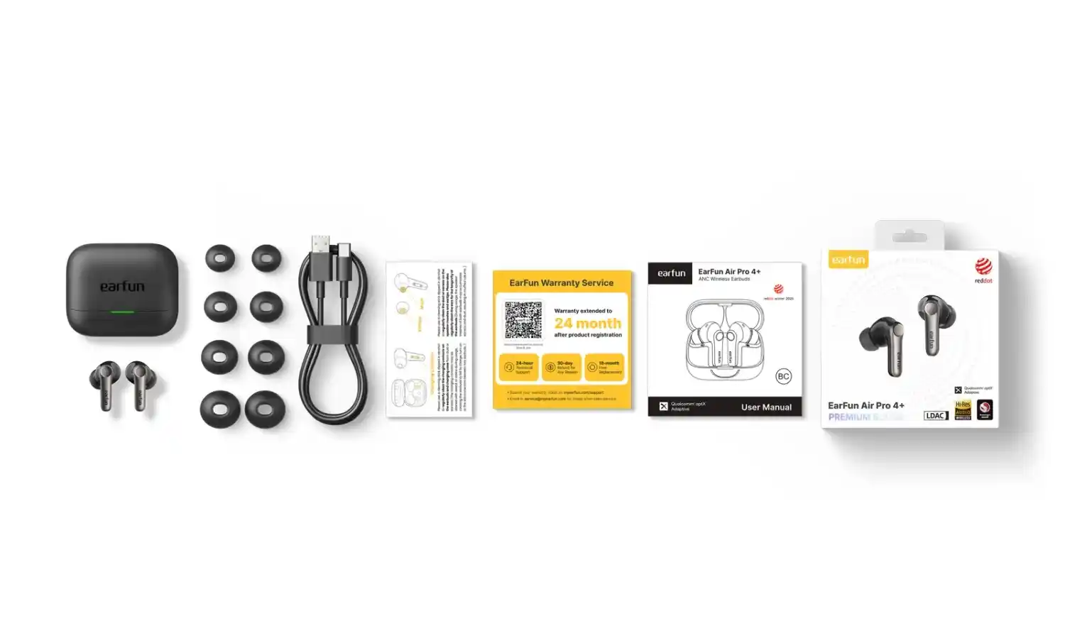 EarFun Air Pro 4+ True Wireless ANC Earbuds