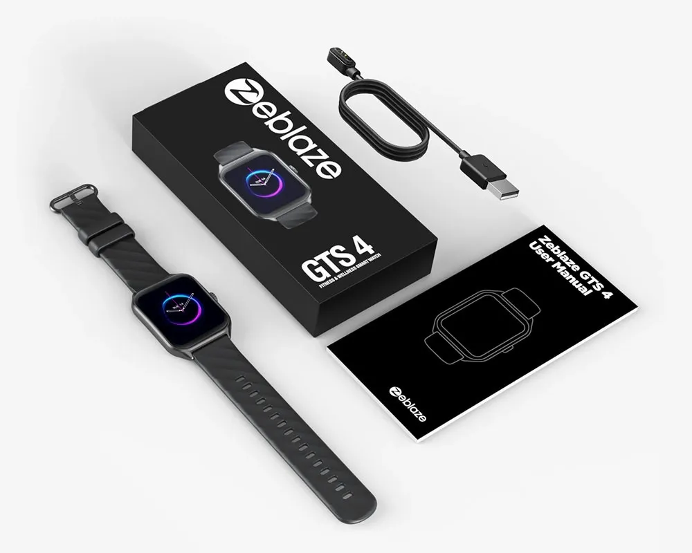 Zeblaze GTS 4 Voice Calling AMOLED Display SpO2 Smartwatch