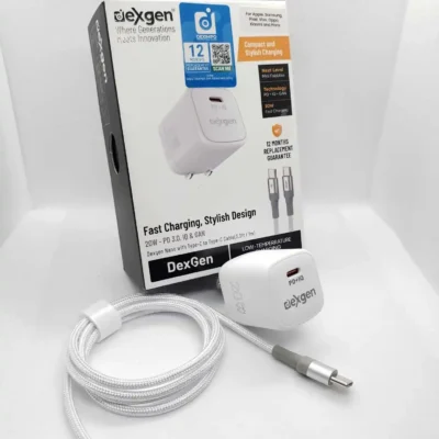 Dexgen Nano 20W Combo Type C PD, IQ, GaN Charger