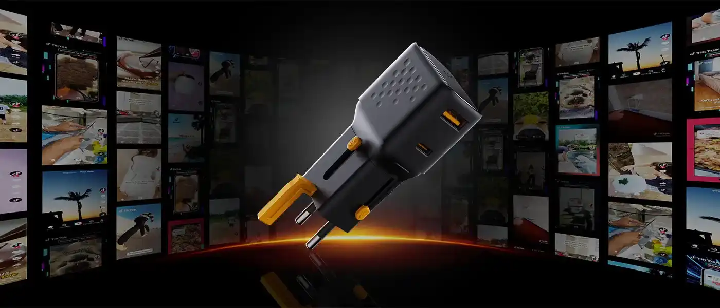 Voltme Vito Go EzTravel 35W Dual Port Fast USB Charger Plug GaN III USB C Charger
