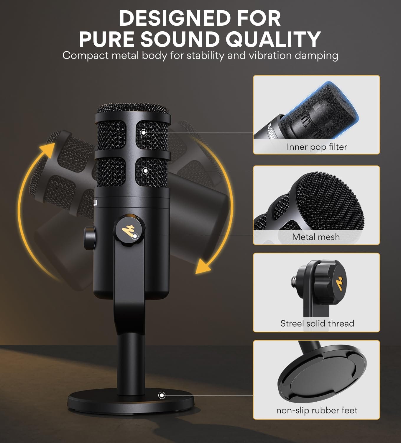 MAONO PD100U Dynamic USB Microphone