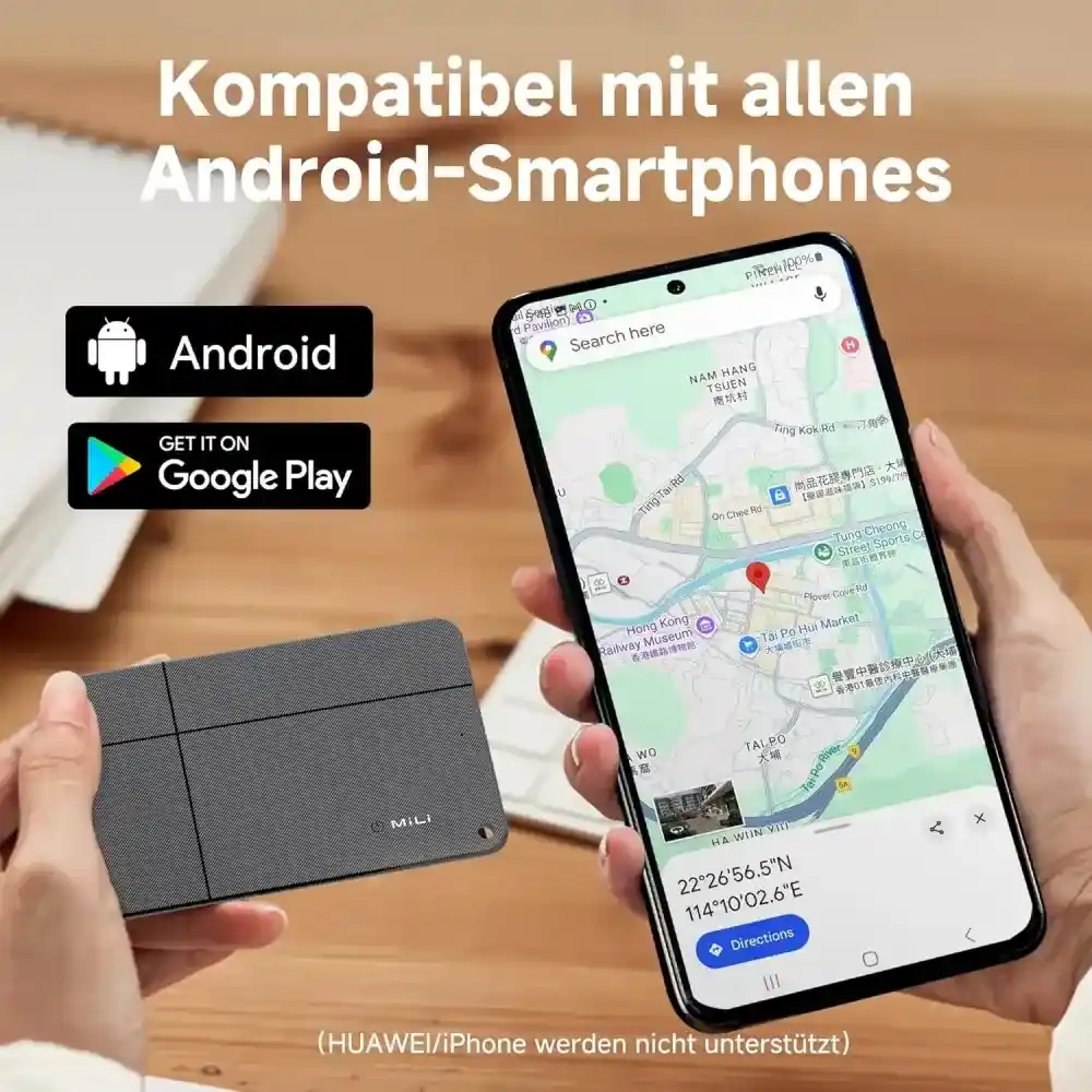 MiLi MiCard Duo Rechargeable Smart Card GPS Tracker