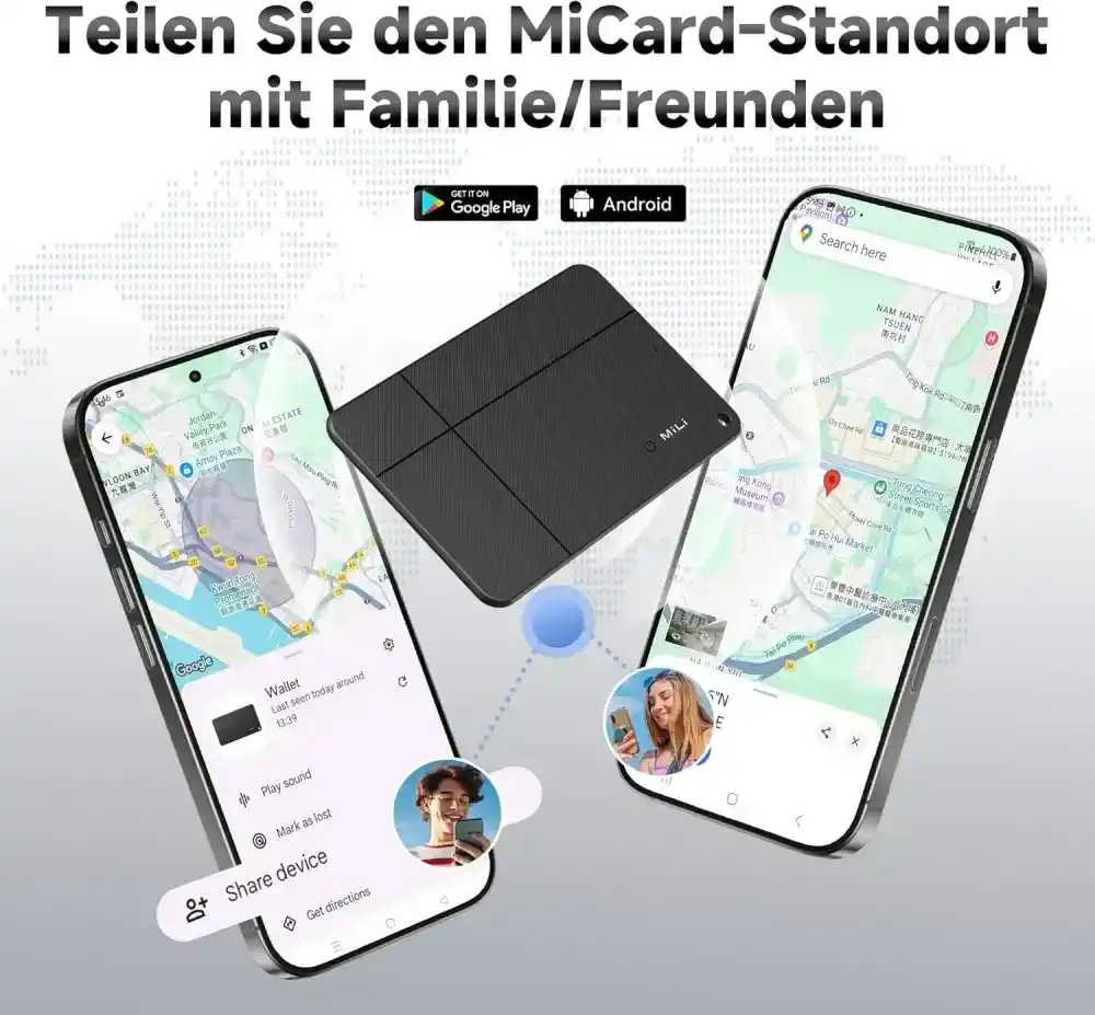 MiLi MiCard Duo Rechargeable Smart Card GPS Tracker