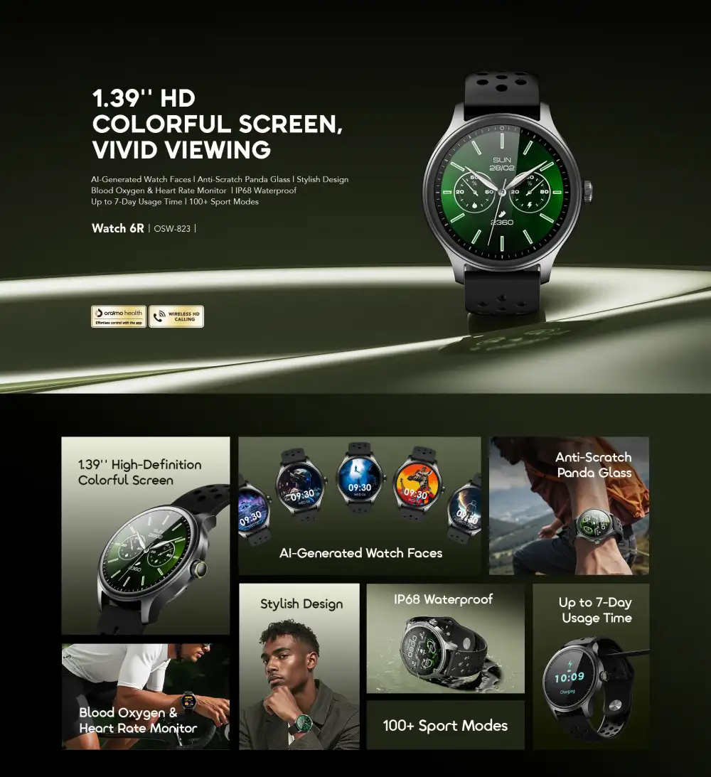 Oraimo Watch 6R Calling Smart Watch