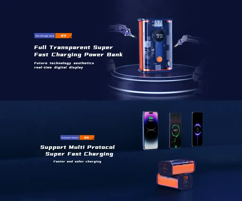 RECCI RPB-P35 Mars Series 10000 mAh 22.5W Power Bank