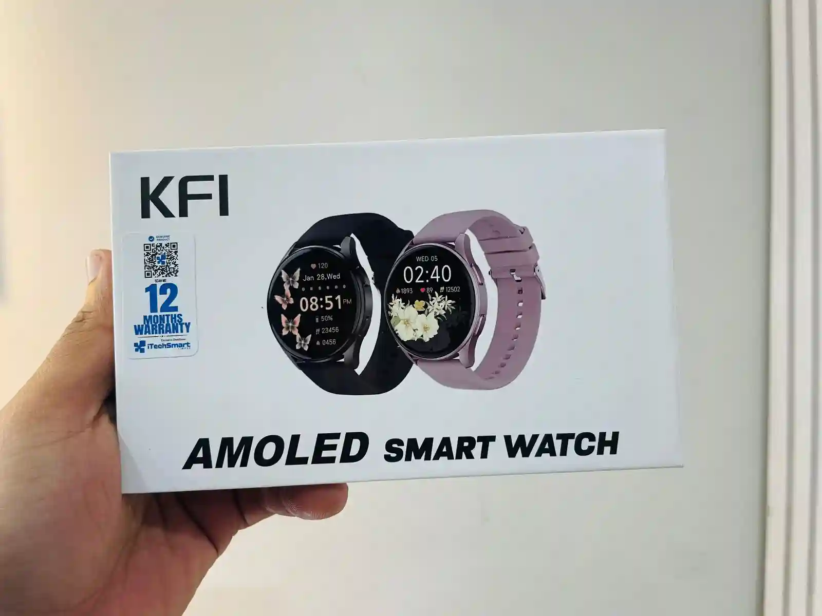 KFI C1 AMOLED Display Dual Strap Smartwatch