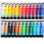 Mont Marte Acrylic Paint – Set of 12 Colors (Multicolor)