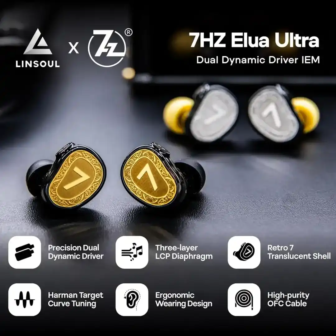 7HZ ELUA ULTRA DUAL DYNAMIC DRIVER IEM 
