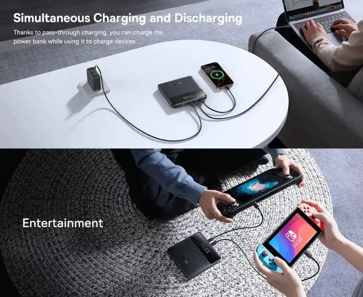 Baseus Blade H1 Lite 100W Fast Charging Power Bank ( 20000mAh ) 