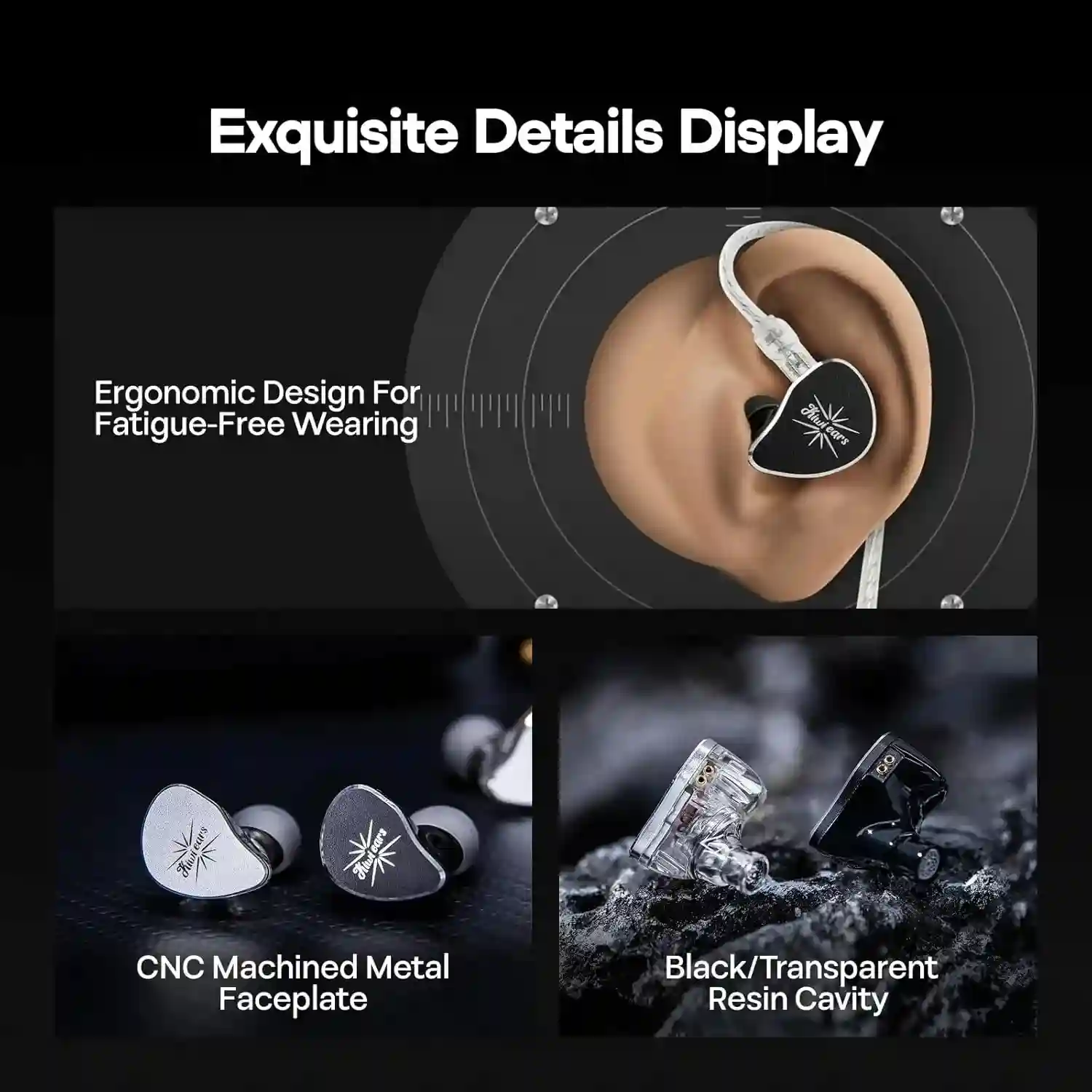 Kiwi Ears Belle 10mm DLC Dynamic Driver In Ear Monitor
