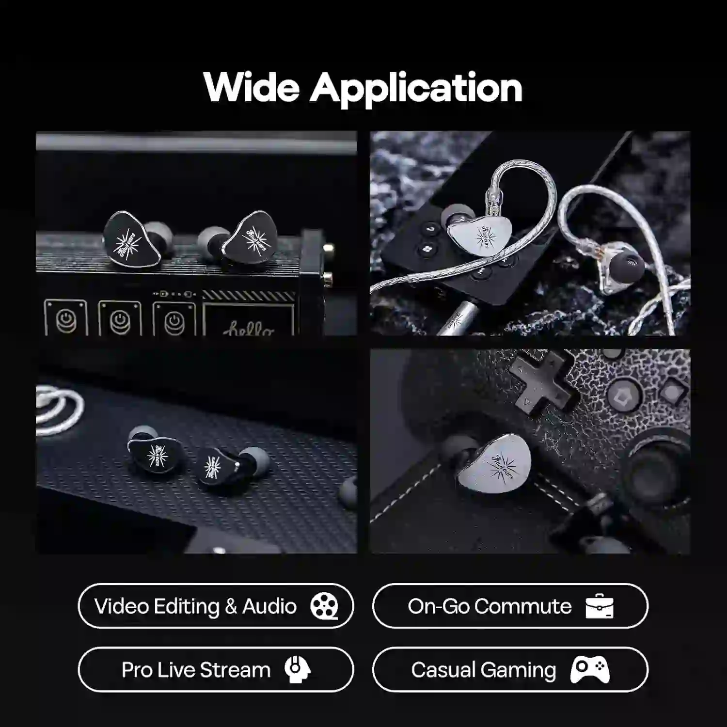 Kiwi Ears Belle 10mm DLC Dynamic Driver In Ear Monitor