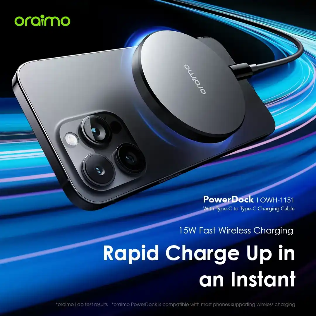 Oraimo PowerDock 15W Magnetic Wireless Charging 