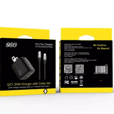 QCY 20W Charger with Cable Set