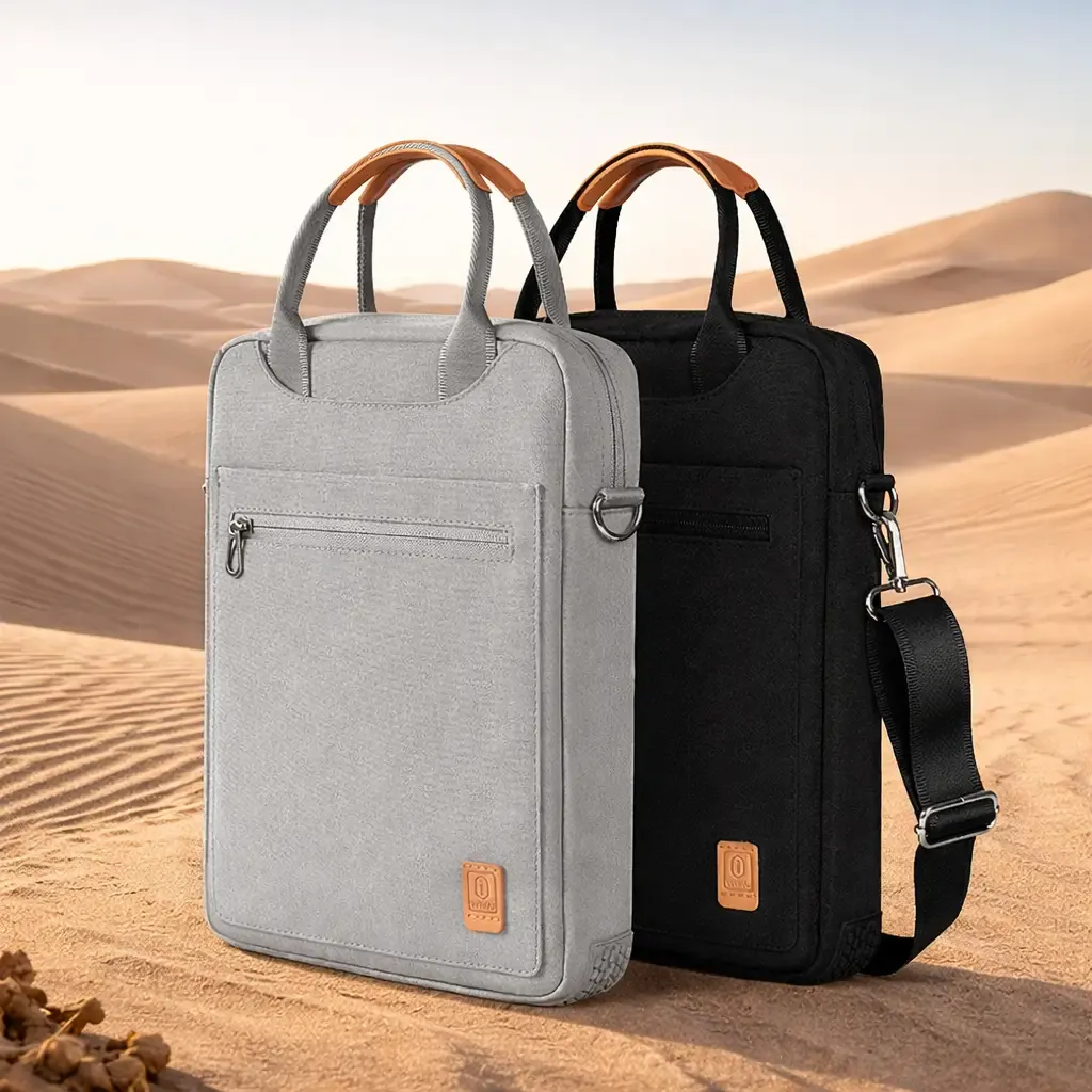 WIWU Pioneer Tablet Bag 12.9 Inch Black/Silver