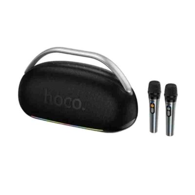 Hoco HT2 Portable Speaker 300W Peak | Karaoke Speaker with 2 Mics Price in bd